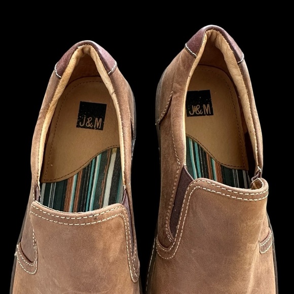 Johnston &‎ Murphy Men’s 11.5M Brown Leather McGuffey Slip On Loafers Shoes Work main image 6